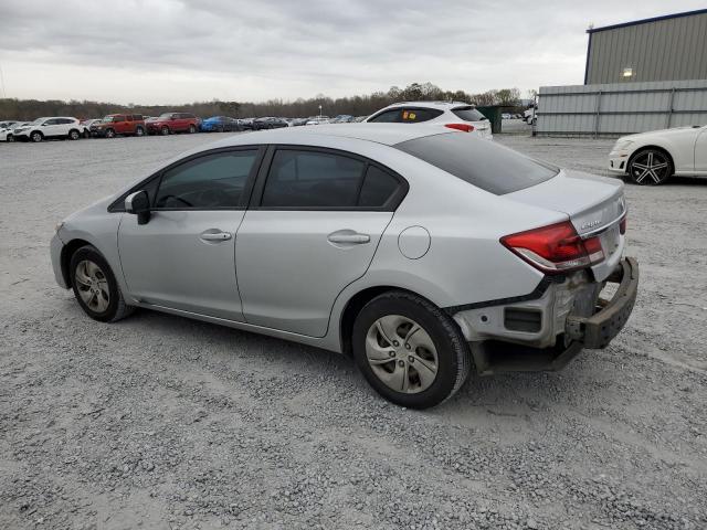 2HGFB2F5XFH502412 - 2015 HONDA CIVIC LX SILVER photo 2