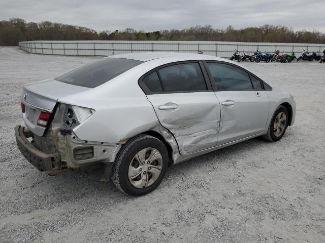 2HGFB2F5XFH502412 - 2015 HONDA CIVIC LX SILVER photo 3