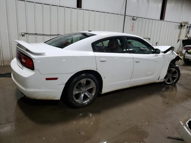 2C3CDXHG2EH220792 - 2014 DODGE CHARGER SXT WHITE photo 3