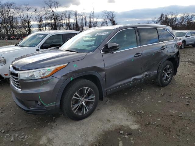5TDJKRFH3GS275708 - 2016 TOYOTA HIGHLANDER XLE 灰色 照片 1