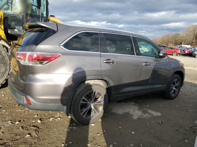 5TDJKRFH3GS275708 - 2016 TOYOTA HIGHLANDER XLE 灰色 照片 3
