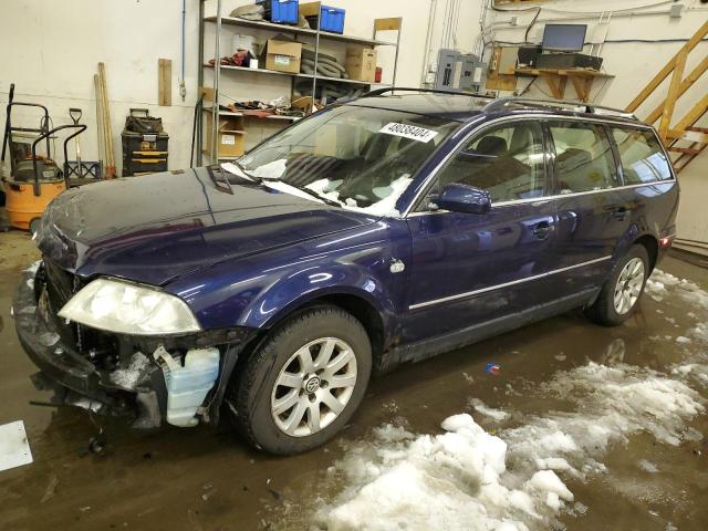 WVWVD63B22E214133 - 2002 VOLKSWAGEN PASSAT GLS BLUE photo 1