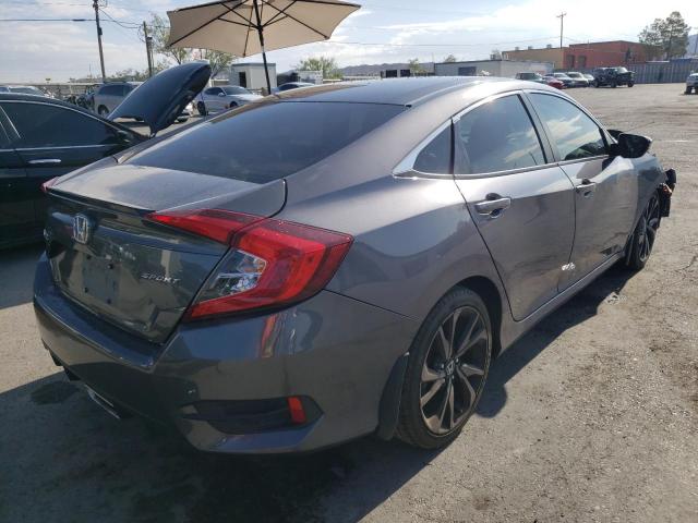 2HGFC2F8XKH594493 - 2019 HONDA CIVIC SPORT GRAY photo 3