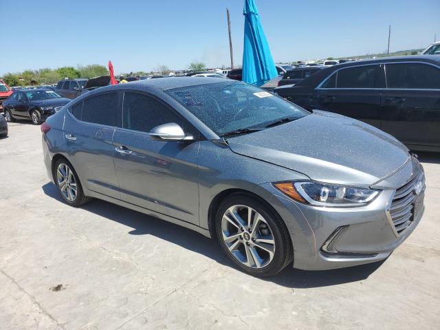 KMHD84LF5HU333103 - 2017 HYUNDAI ELANTRA SE GRAY photo 4