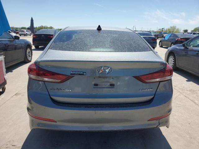 KMHD84LF5HU333103 - 2017 HYUNDAI ELANTRA SE GRAY photo 6