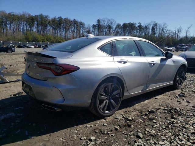 19UUB5F54MA003223 - 2021 ACURA TLX TECH A SILVER photo 3