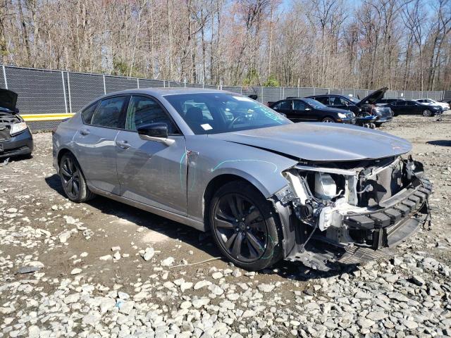 19UUB5F54MA003223 - 2021 ACURA TLX TECH A SILVER photo 4