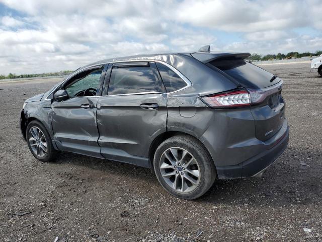 2FMTK4K91FBC18543 - 2015 FORD EDGE TITANIUM GRAY photo 2