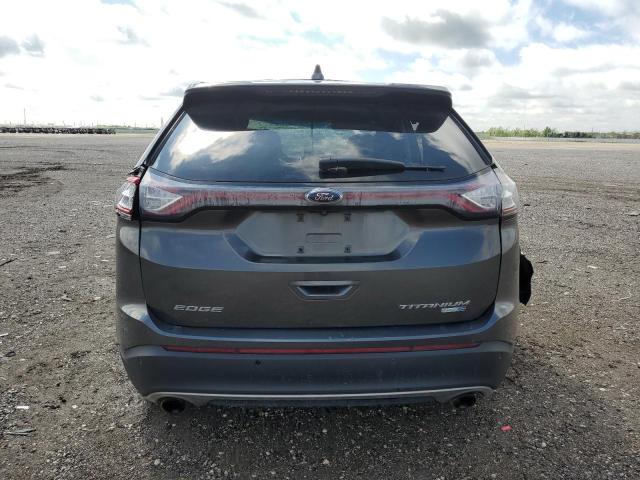 2FMTK4K91FBC18543 - 2015 FORD EDGE TITANIUM GRAY photo 6