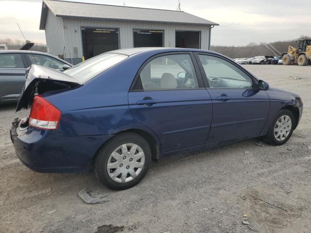 KNAFE121585491751 - 2008 KIA SPECTRA EX BLUE photo 3