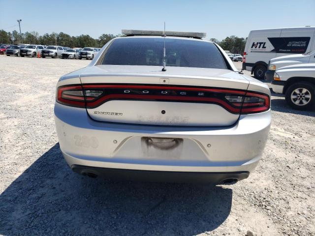 2C3CDXAG8FH806280 - 2015 DODGE CHARGER POLICE SILVER photo 6