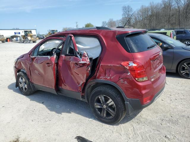 3GNCJPSB0KL184662 - 2019 CHEVROLET TRAX 1LT MAROON photo 2