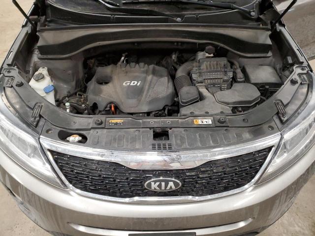 5XYKTCA67EG450153 - 2014 KIA SORENTO LX GRAY photo 11