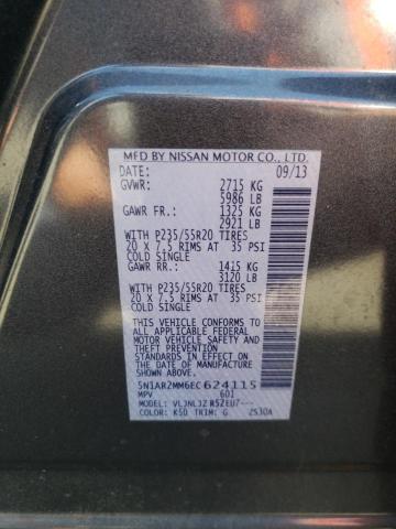 5N1AR2MM6EC624115 - 2014 NISSAN PATHFINDER S Boz foto 13