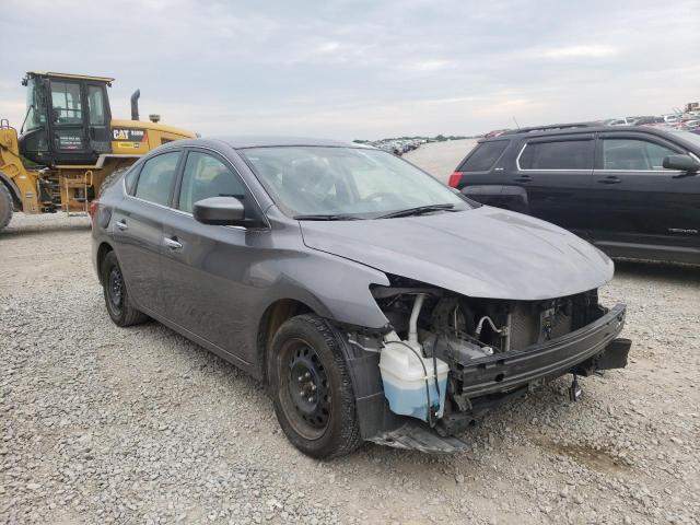 3N1AB7AP3KY354285 - 2019 NISSAN SENTRA S GRAY photo 1