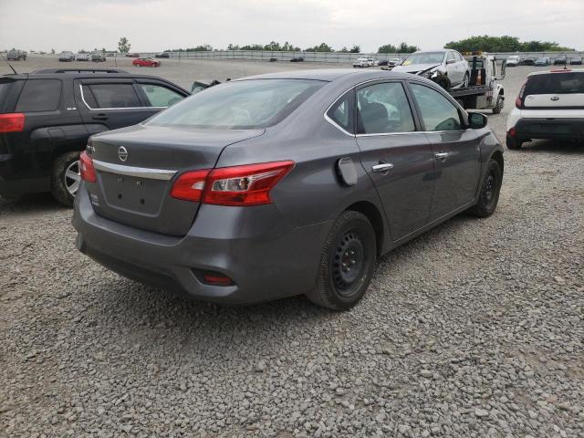 3N1AB7AP3KY354285 - 2019 NISSAN SENTRA S GRAY photo 4