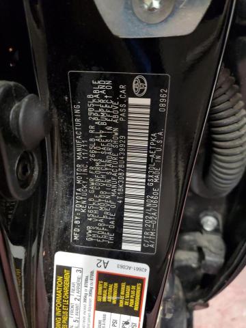 4T1BK3DB7BU439929 - 2011 TOYOTA AVALON BASE 黑色 照片 12