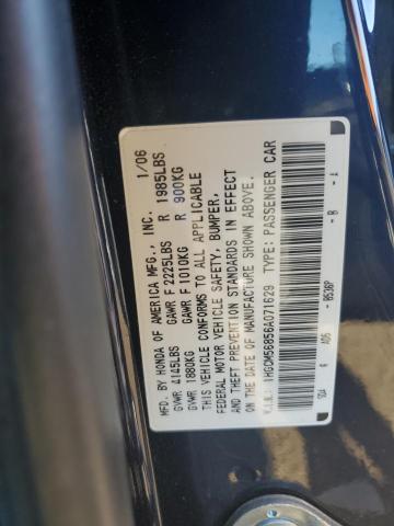 1HGCM56856A071629 - 2006 HONDA ACCORD EX BLUE photo 12