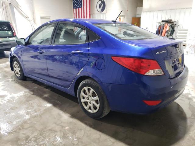 KMHCT4AE1DU556687 - 2013 HYUNDAI ACCENT GLS BLUE photo 2