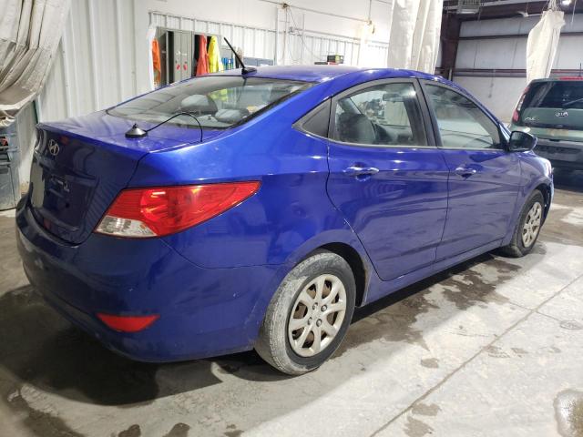 KMHCT4AE1DU556687 - 2013 HYUNDAI ACCENT GLS BLUE photo 3