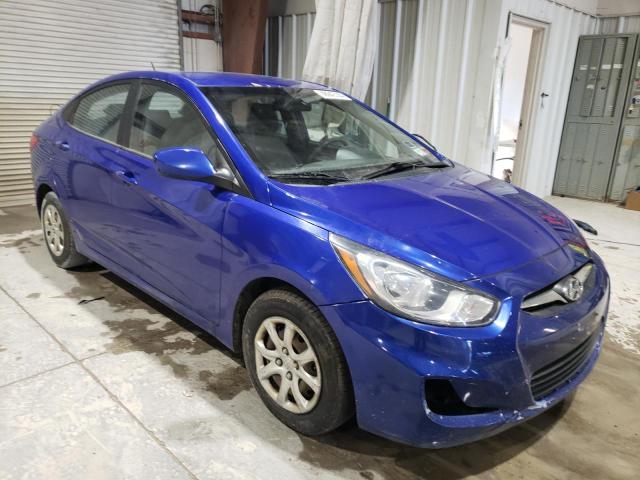 KMHCT4AE1DU556687 - 2013 HYUNDAI ACCENT GLS BLUE photo 4