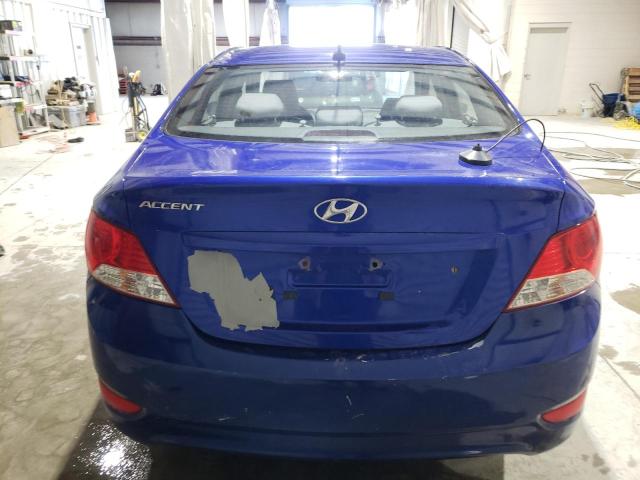 KMHCT4AE1DU556687 - 2013 HYUNDAI ACCENT GLS BLUE photo 6