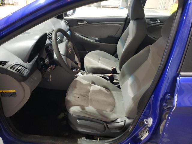 KMHCT4AE1DU556687 - 2013 HYUNDAI ACCENT GLS BLUE photo 7