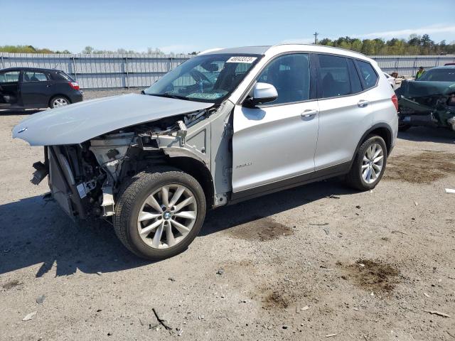 5UXWX9C54H0T09479 - 2017 BMW X3 XDRIVE28I SILVER photo 1