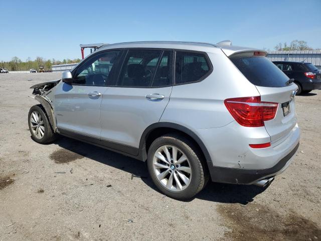 5UXWX9C54H0T09479 - 2017 BMW X3 XDRIVE28I SILVER photo 2