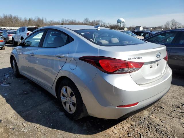 5NPDH4AE4GH787253 - 2016 HYUNDAI ELANTRA SE SILVER photo 2