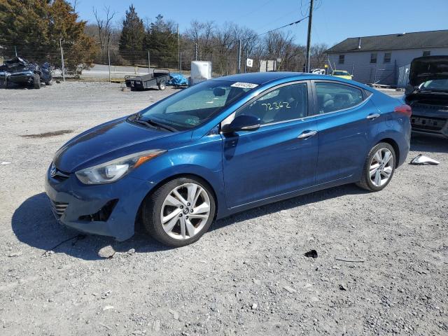 KMHDH4AE8FU381606 - 2015 HYUNDAI ELANTRA SE BLUE photo 1