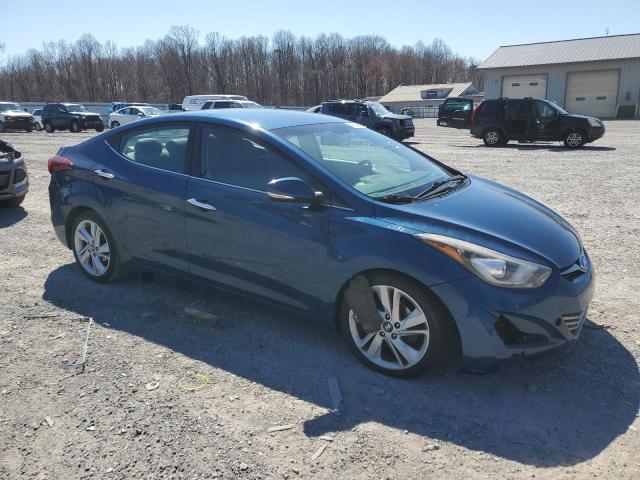 KMHDH4AE8FU381606 - 2015 HYUNDAI ELANTRA SE BLUE photo 4