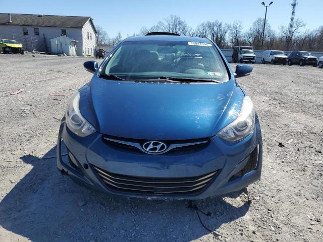 KMHDH4AE8FU381606 - 2015 HYUNDAI ELANTRA SE BLUE photo 5