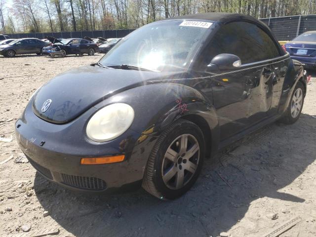 3VWRF31Y77M400878 - 2007 VOLKSWAGEN NEW BEETLE CONVERTIBLE OPTION PACKAGE 1 BLACK photo 1