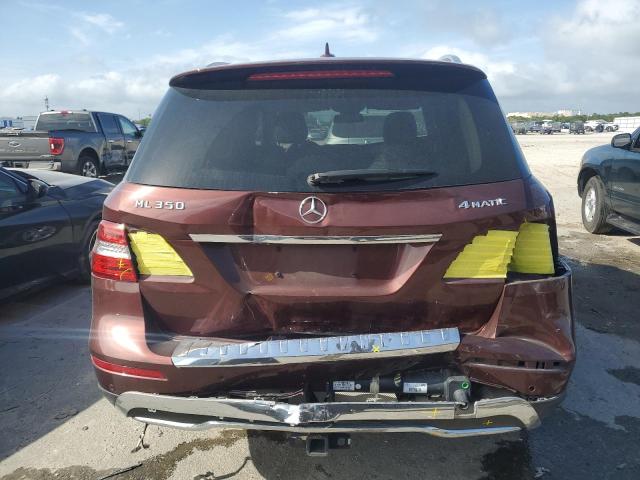 4JGDA5HB1FA486771 - 2015 MERCEDES-BENZ ML 350 4MATIC BROWN photo 6