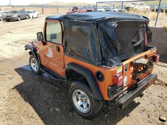 1J4FA29PX2P743059 - 2002 JEEP WRANGLER / SE ORANGE photo 2