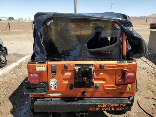 1J4FA29PX2P743059 - 2002 JEEP WRANGLER / SE ORANGE photo 6