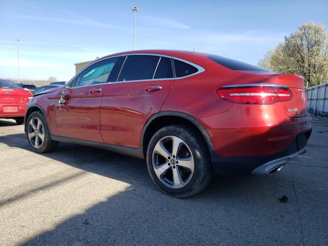 WDC0J4KB2JF395214 - 2018 MERCEDES-BENZ GLC COUPE 300 4MATIC RED photo 2