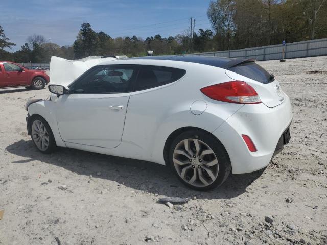 KMHTC6AD6DU123627 - 2013 HYUNDAI VELOSTER WHITE photo 2