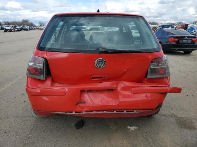 WVWGH21J8YW757411 - 2000 VOLKSWAGEN GOLF GLS RED photo 6