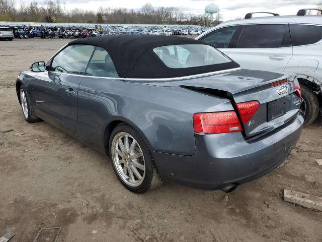 WAULFAFH1DN012775 - 2013 AUDI A5 PREMIUM PLUS GRAY photo 2