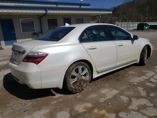 JH4KB2F60AC000394 - 2010 ACURA RL WHITE photo 3