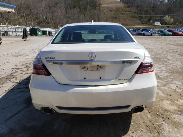 JH4KB2F60AC000394 - 2010 ACURA RL WHITE photo 6