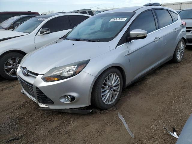 1FADP3N26EL209148 - 2014 FORD FOCUS TITANIUM SILVER photo 1