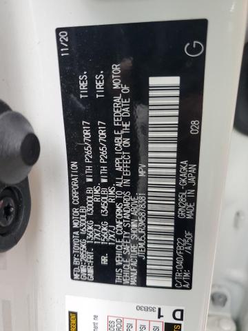 JTEMU5JR3M5878381 - 2021 TOYOTA 4RUNNER SR5/SR5 PREMIUM WHITE photo 13