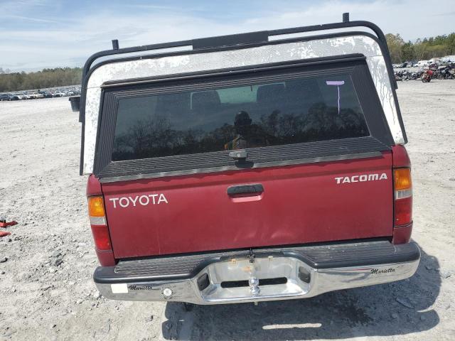 4TANL42N8WZ022373 - 1998 TOYOTA TACOMA MAROON photo 6