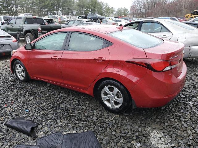 KMHDH4AE8EU151014 - 2014 HYUNDAI ELANTRA SE RED photo 2