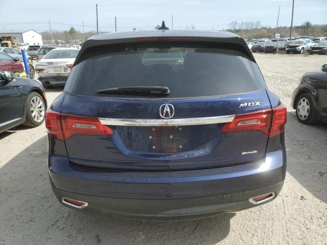 5FRYD4H49GB042540 - 2016 ACURA MDX TECHNOLOGY BLUE photo 6