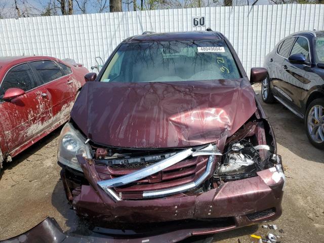 5FNRL38448B024354 - 2008 HONDA ODYSSEY EX BURGUNDY photo 5