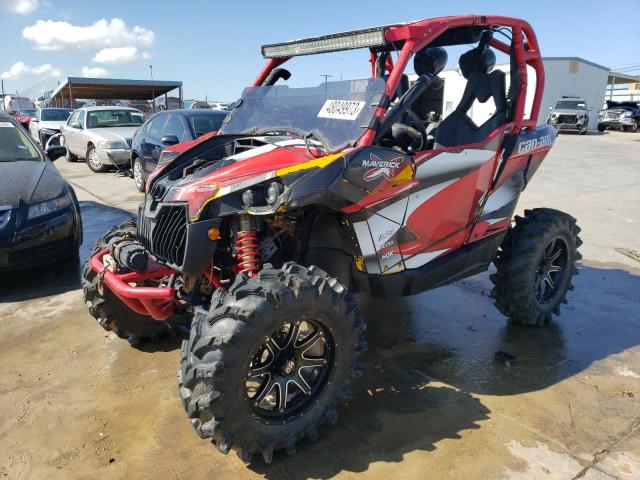 3JBPGAP21FJ000848 - 2015 CAN-AM MAVERICK 1000 R RED photo 2